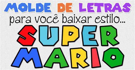 Molde De Letras E Números Estilo Super Mario Moldes De Letras Super