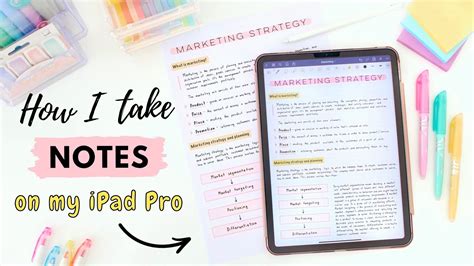 How I Take Notes On My Ipad 💫 Tips For Pretty And Effective Note Taking