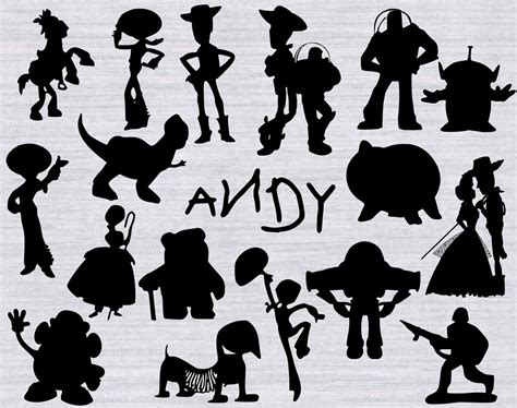 Toy Story SVG Bundle Toy Story clipart Toy story silhouette