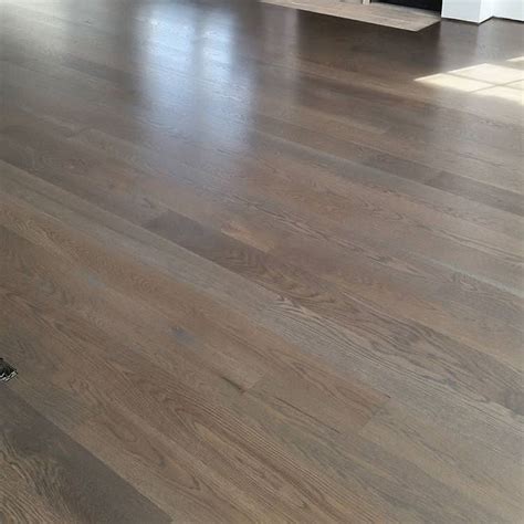 A Very Popular Color In The Industry For Us A Water Popped White Oak Floor Stained Classic Grey