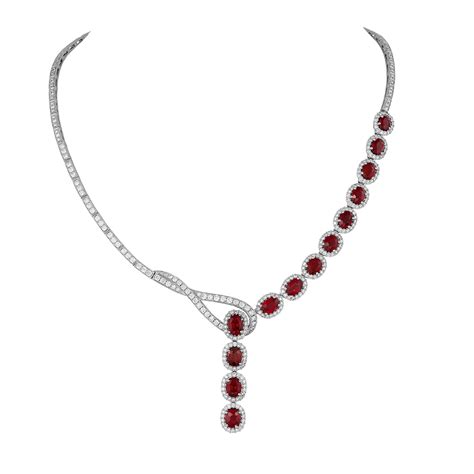 Ruby And Diamond Necklace Wixon Jewelers