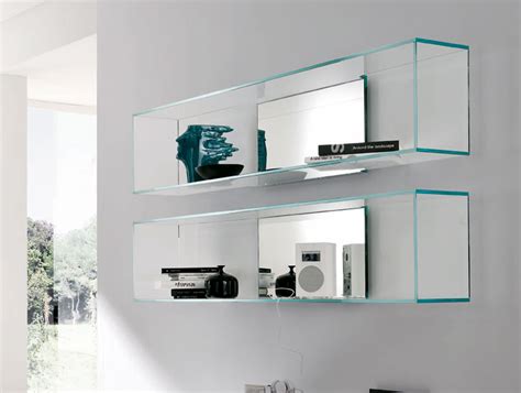 Mesmerizing Glass Wall Units Display Cabinet With Glass Doors Floating Glass Shelves Medika