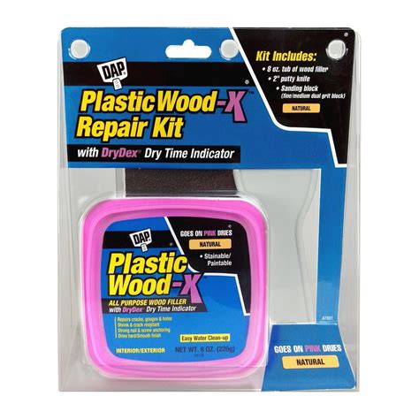 Dap Plastic Wood X 8 Oz Repair Kit 6 Pack 7079800596 The Home Depot