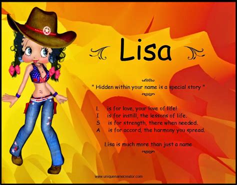 Lisa Unique Name Creator