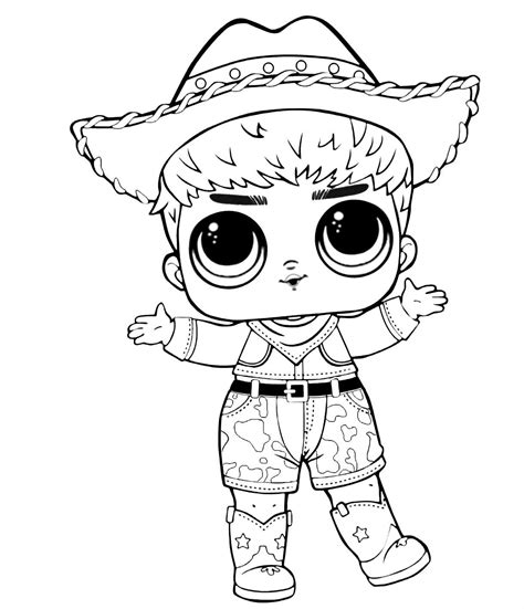 Lol Surprise Boy Do Si Dude Coloring Page Lol Dolls Coloring Pages