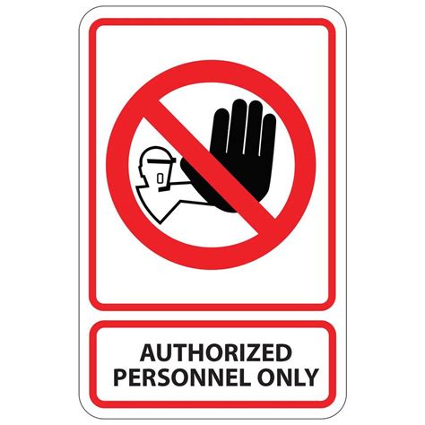 authorized personnel only sign clip art