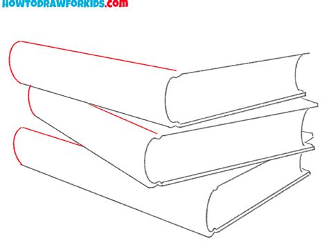 How To Draw Stacked Books Easy Drawing Tutorial For Kids