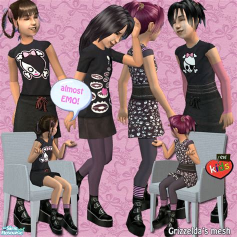 The Sims Resource Evi Almost Emo Kids