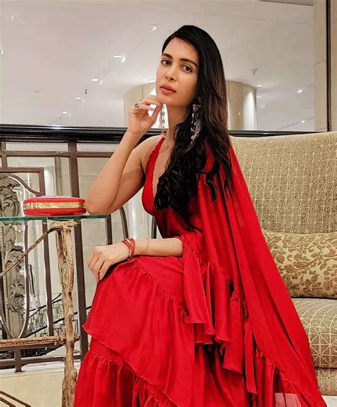 Former Miss India Ankita Shorey Looks Radiant In A Red Ruffled Saree In These Dreamy Pictures