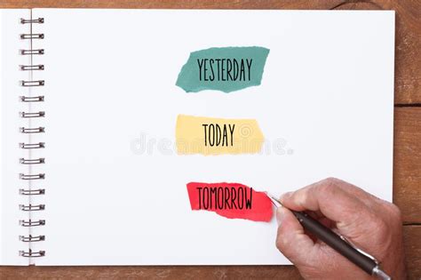 Yesterday Today Tomorrow Stock Image Image Of Concept 20150727