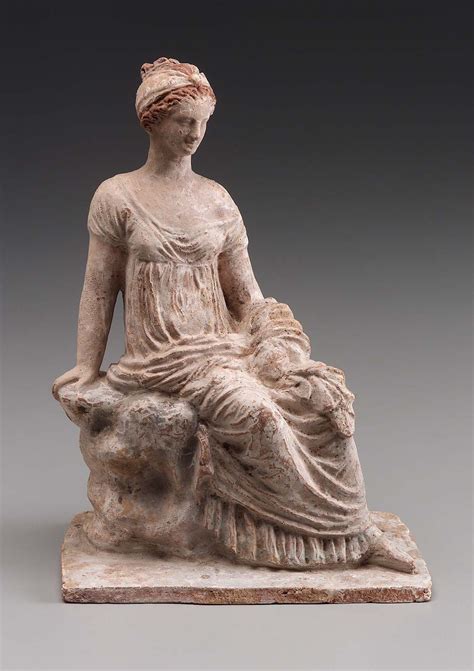 Woman Seated On A Rock Museum Of Fine Arts Boston Ancient Greek
