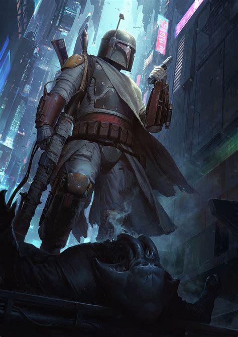 Boba Fett Mythos Art Print By Darren Tan Starwars