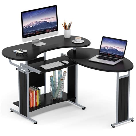 Buy Tribesigns Reversible L Shaped Computer Desk Modern Rotating