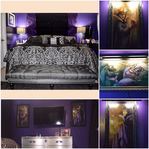 Purple Bedroom Villain Bedroom Haunted Mansion Bedroom Darren Wilson