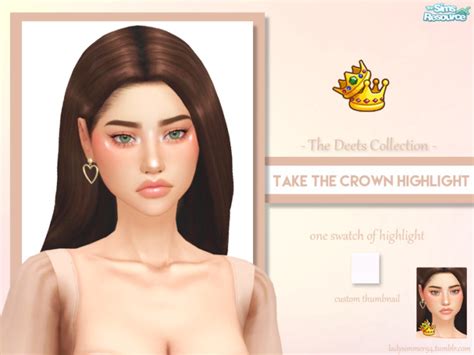 Take The Crown Highlight By Ladysimmer94 At Tsr Sims 4 Updates