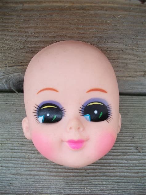Vintage Oriental Soft Plastic Big Eye Doll Face Mask Lot C By Mooglasmarket On Etsy Big Eyes