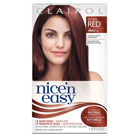 Clairol Nice N Easy Born Red Permanent Hair Color 5rb119b Natural