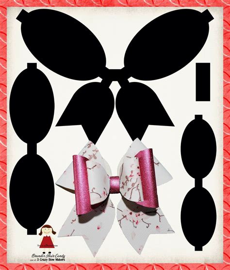 Free printable hair bow cards for diy hair bows and. Pin by Martha Manriquez on BOW ideas | Bow template, Diy ...