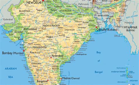 Physical Map Of India India Map Physical Map Map Theme Loader