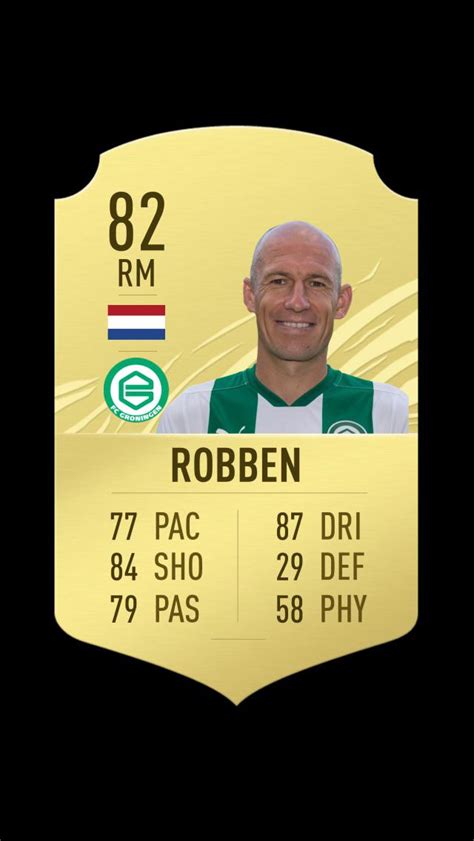 In the game fifa 21 his overall rating is 79. Arjen Robben FIFA 21 card : fifacardcreators