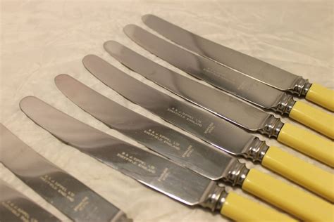 Vtg Bandj Sippel Knives Sheffield England Stainless Steel Butter Etsy