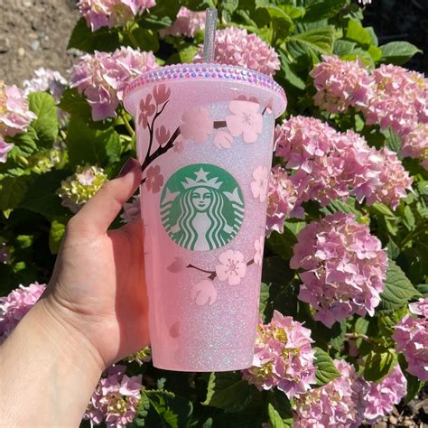 Cherry Blossom Custom Cup Starbucks Custom Cup Starbucks Etsy