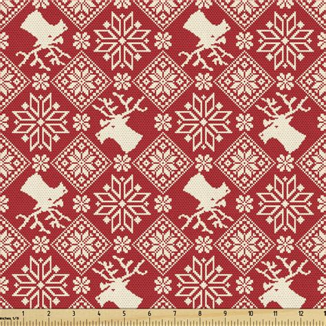 Nordic Upholstery Fabric By The Yard Traditional Northern Culture