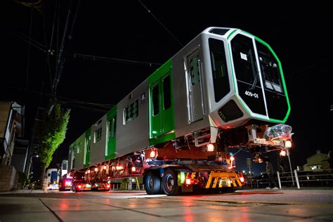 2nd Train 【大阪メトロ】400系第1編成搬入・陸送の写真 Topicphotoid64116