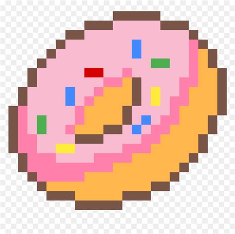 Donut Pixel Art Hd Png Download Vhv