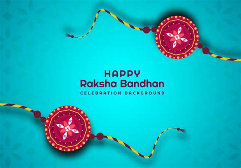 Blue Raksha Bandhan Indian Festival Design 1225756 Vector Art At Vecteezy