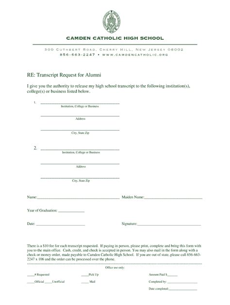 Transcript Request Letter Fill And Sign Printable Template Online
