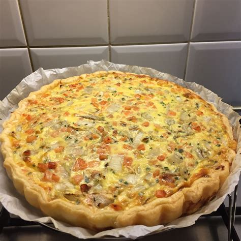 Quiche Met Witloof En Gerookte Zalm Recepten Gerookte Zalm Quiche