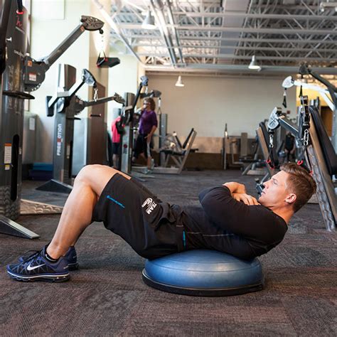 Bosu Ball Crunch Exercise Guide And Video