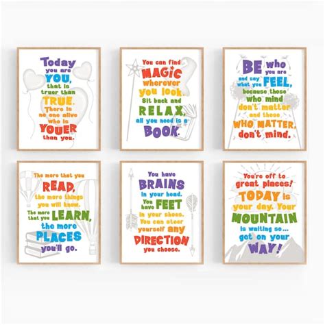 Dr Seuss Quote Printable Prints Download Kids Playroom Etsy Ireland