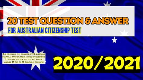 Apart from this, you might be asked to provide an overseas police clearance certificate depending on how long you were out of australia and how long you if you can't get the birth certificate, the best thing is to call the department of home affairs. Australian Citizenship Test 2020/2021 (OFFICIAL 20 TEST ...