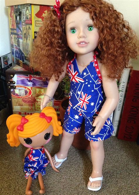 Australia Day Outfits For An Australian Girl And Her Lalaloopsy Friend Just Right For 40 Degree