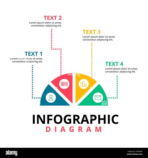 Semicircle Creative Diagram Business Plan Concept Infographic Element