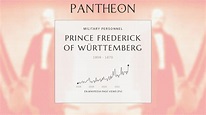 Prince Frederick of Württemberg Biography - German prince (1808–1870 ...