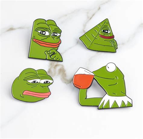 Buy Hfarich Frog Pepe Pin Brooch Feels Bad Man Brooch