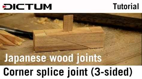 Japanese Wood Joints How To Corner Splice Joint English Youtube