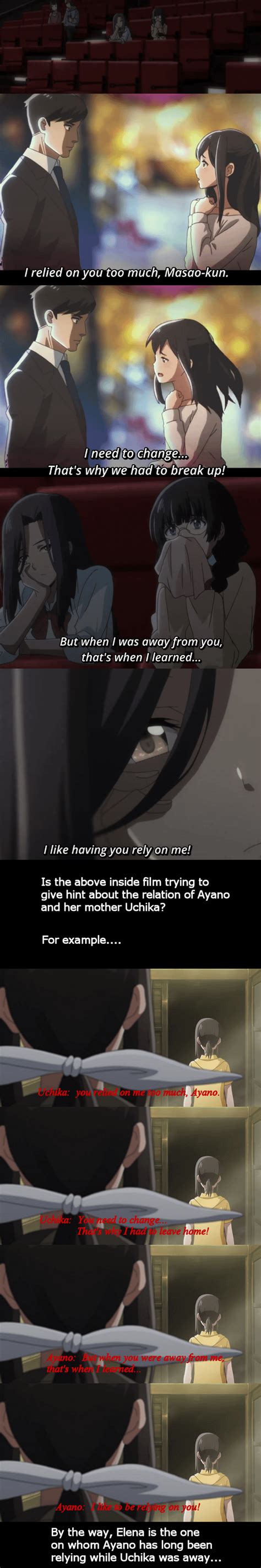 Is This Inside Film Trying To Give Hint About The Relation Of Ayano And Her Mother Uchika R