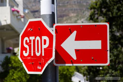 Stop Signs And Pointy Arrows Cape Town Daily Photo