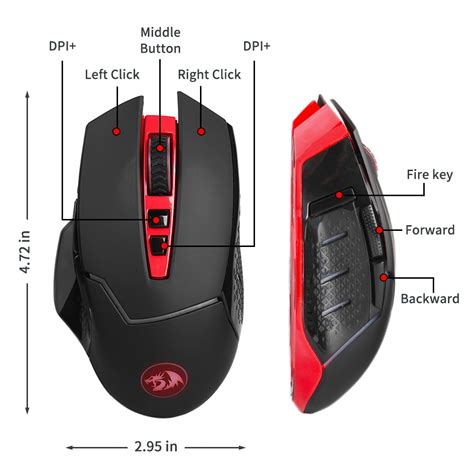 今季も再入荷 Redargon M690 1 Wireless Gaming Mouse With Dpi Shiftingｶﾝﾏ 2