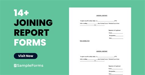 Free Joining Report Forms In Pdf Ms Word