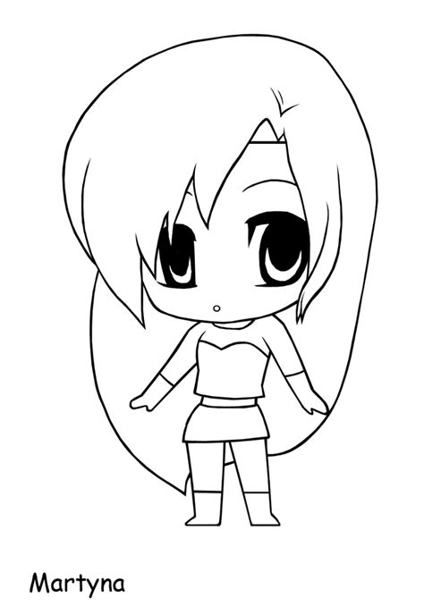 Lineart Chibi Martyna By The Piratequeen On Deviantart
