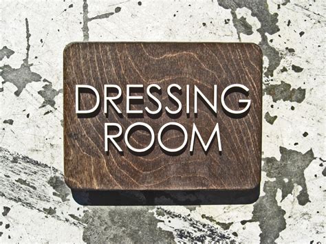 Dressing Room Laser Cut Sign Office Way Finding Signage