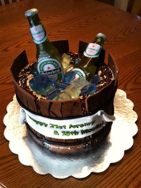 A beer mug cake is perfect for men who love to drink beer. 21St Birthday Cake - CakeCentral.com
