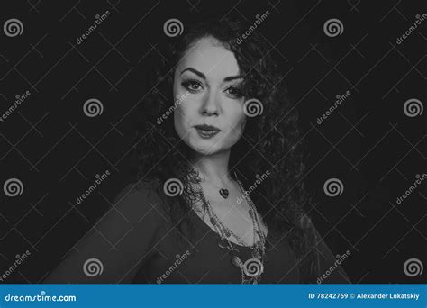 Beautiful Gypsy Woman In The Image Stock Image Image Of Beauty Black