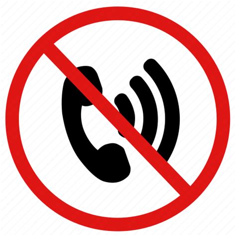 Call Calling No Prohibited Reception Service Signal Icon
