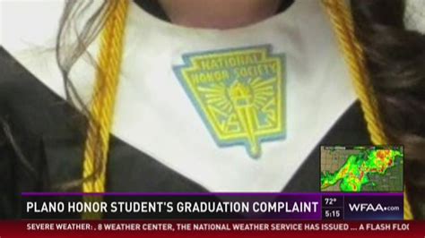 Seniors Cant Wear National Honor Society Stoles At Graduation